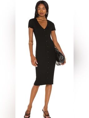 LNA X Revolve Chili Dress in Black- Size Small